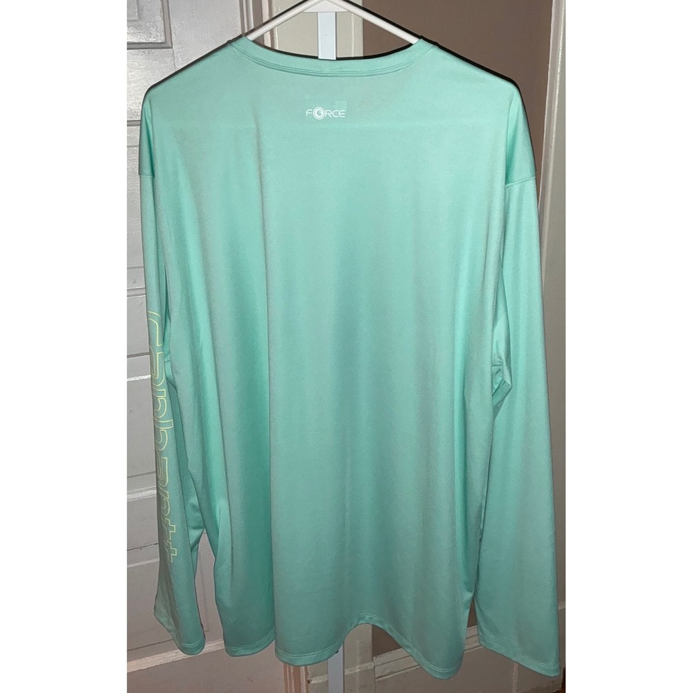Carhartt Force Sun Defender Long Sleeve Shirt 2XL Relaxed Fit Mint Green NWT - Picture 6 of 7